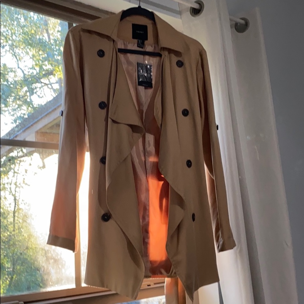 F21 tan coat
